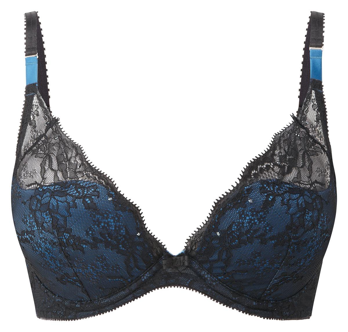Бюстгальтер Gossard VIP Olympia 11901 32B Black Blue (5053014367428)