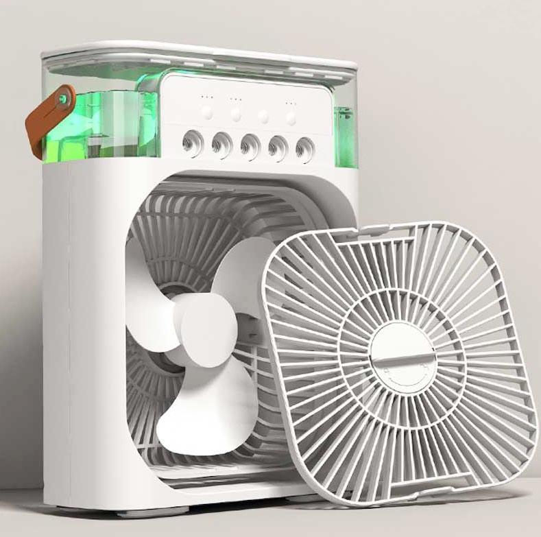Вентилятор портативный Mini Portable USB Air Cooling Fan 4в1 с LED подсветкой (13489)