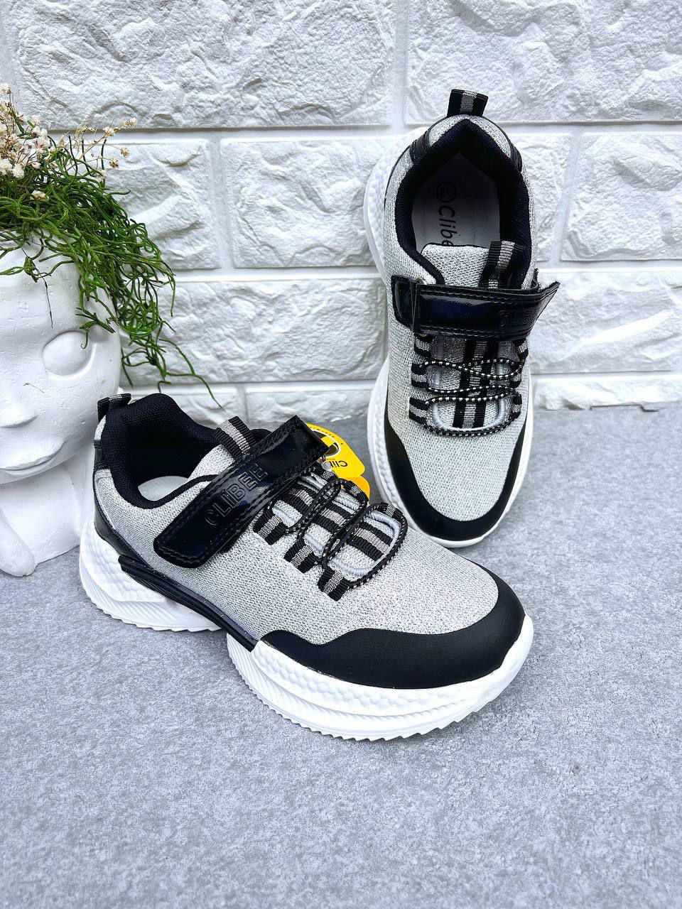 Кросівки для дівчинки Clibee 1402 р. 32 20 см Сірий (1402)