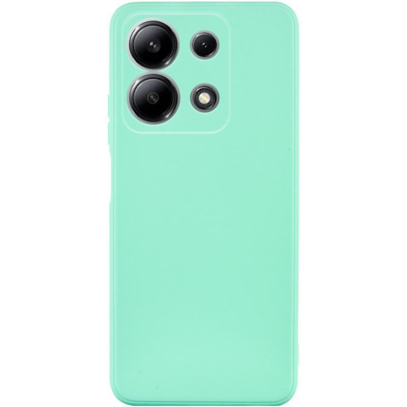 Противоударный Силиконовый чехол Candy Full Camera для Xiaomi Redmi Note 13 4G Зеленый/Menthol