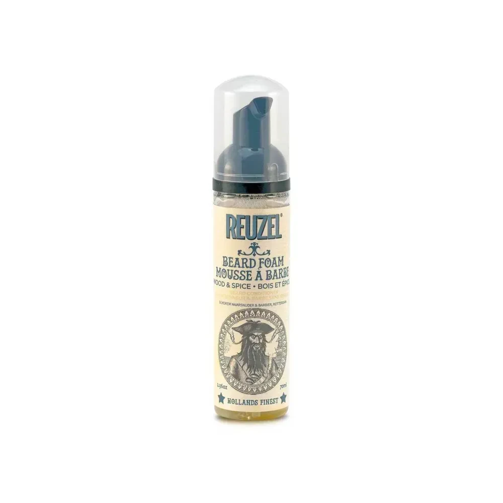 Пінка для бороди Reuzel Beard Foam Wood&Spice зволоження пом’якшення дезодоруючий ефект 70 мл