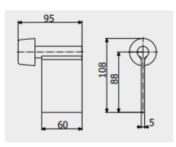 Стопор Roll Grand А для остановки движения полотна распашных и подвесных ворот/калиток/промышленных дверей (4107) - фото 2