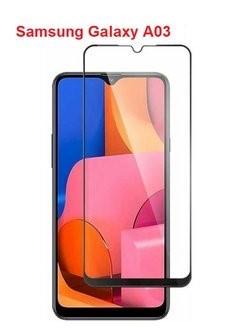 Защитное стекло для Samsung A03 полная проклейка экрана