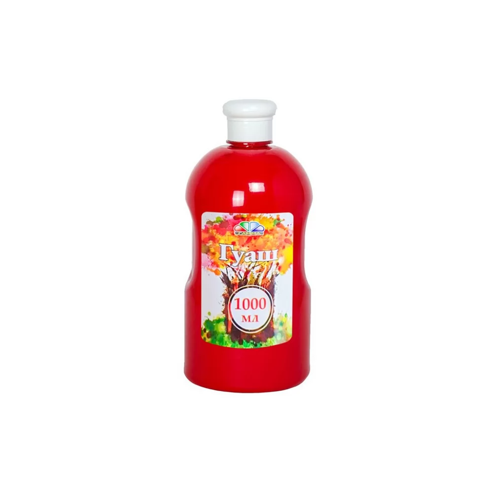Гуашь Гамма UA Творчество 1000 мл Красный (343004 4820072537411) - фото 1