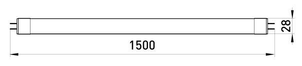 Лампа трубка E.NEXT e.save.LED.Eco.T8.150.G13.24.6500 24W 1500 мм 220V 2040lm 6500K G13 (l0650511) - фото 2 Лампа трубка E.NEXT e.save.LED.Eco.T8.150.G13.24.6500 24W 1500 мм 220V 2040lm 6500K G13 (l0650511) - фото 2