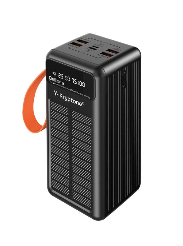 Повербанк Y-Kryptone S-05 SOLAR CHARGE LED Light CABLE in 50000 mAh Black (33758293) Повербанк Y-Kryptone S-05 SOLAR CHARGE LED Light CABLE in 50000 mAh Black (33758293)