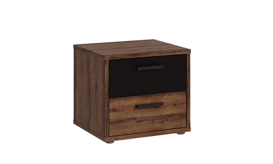 Тумба прикроватная Bellevue BLQK014 Дуб болотный/Дуб черный (740824) Тумба прикроватная Bellevue BLQK014 Дуб болотный/Дуб черный (740824)