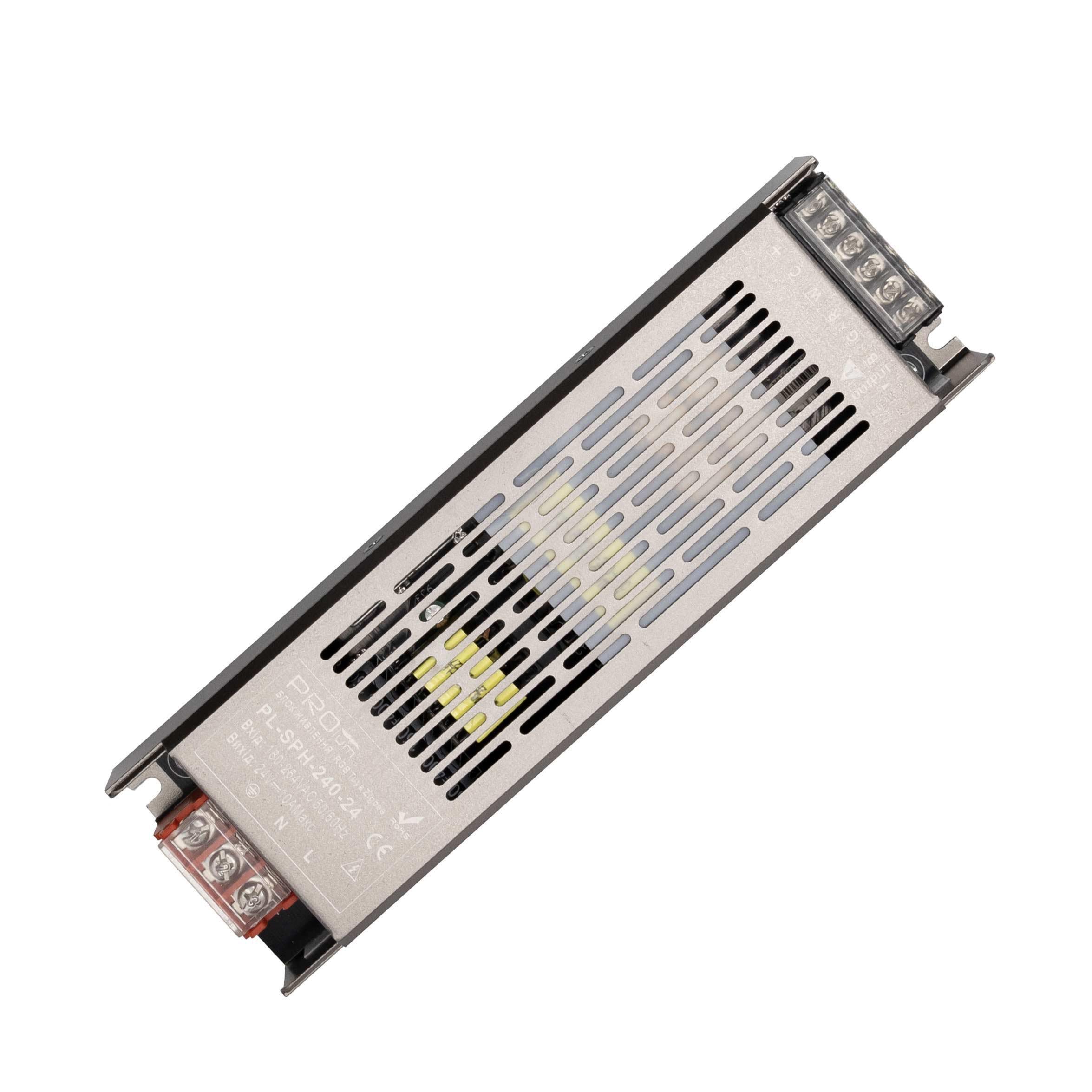 Блок питания Prolum PRO SLIM Series-SPH Tuya Zigbee RGB/RGB+W/RGB+CCT 240W DC24V IP20 10А Разноцветный (28542070)