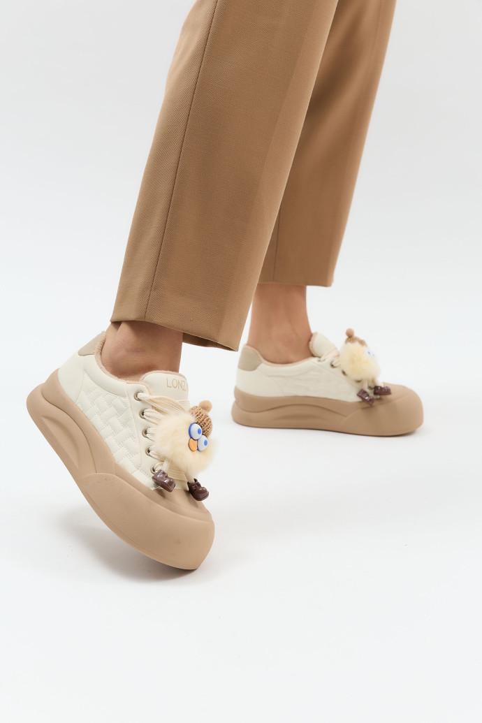 Слипоны LONZA 204952 р. 37 Бежевый (21888_37)