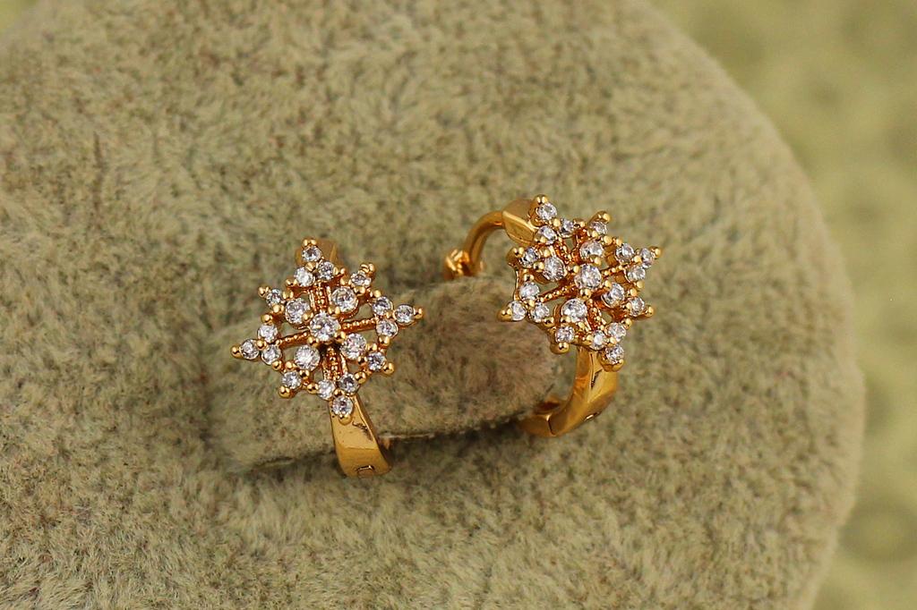 Серьги детские Xuping Jewelry Снежинка Золотистый (33698818)