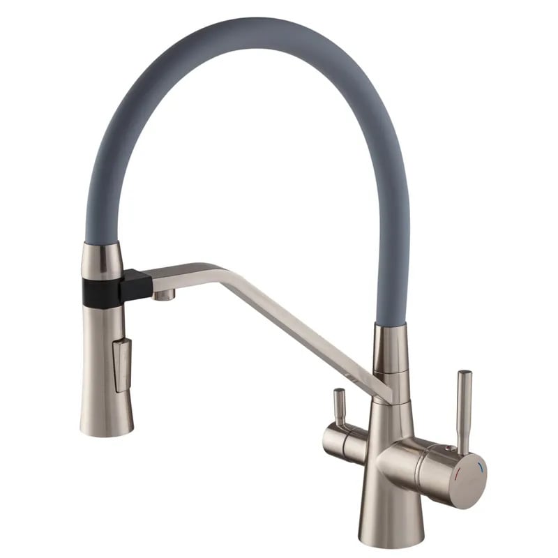 Змішувач для кухні MIXXUS Premium Magnet 021 SS Reflective Grey (MI6976)