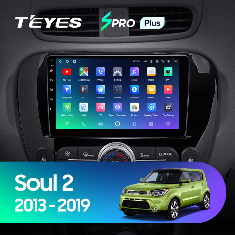 Автомагнитола штатная Teyes для Kia Soul 2 PS 2013-2019 Android SPRO-PLUS 6+128G Wi-Fi/4G вариант A (1471236632) - фото 3