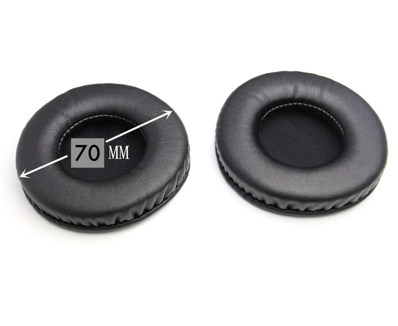 Амбушюри для навушників універсальні 70 мм Black (2718168064) - фото 3