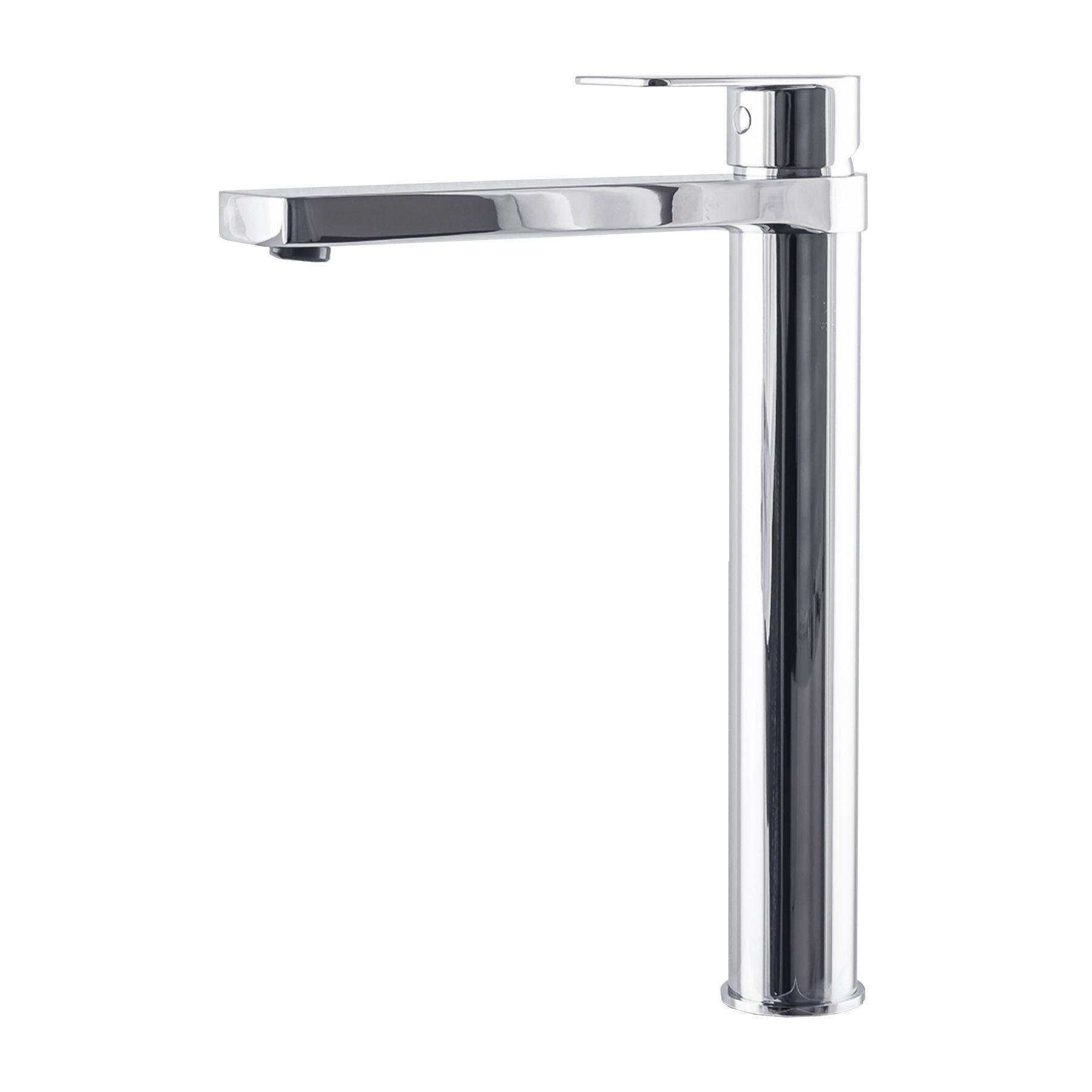 Смеситель для накладного умывальника TPZ SARDINIA высокий Chrome (0822320)