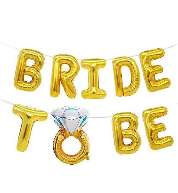 Воздушные шары Bride to be 40 см Золотой (514273) Воздушные шары Bride to be 40 см Золотой (514273)