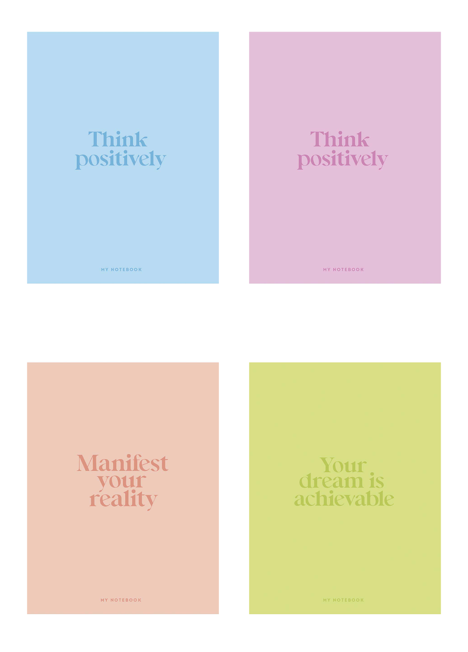 Зошити загальні Школярик у клітинку А5 80 арк. 4 шт. (5243 4823088241150)