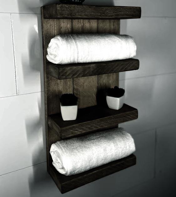 Полка для ванной из дерева Грайвальд Мокко (ВНП/006610)