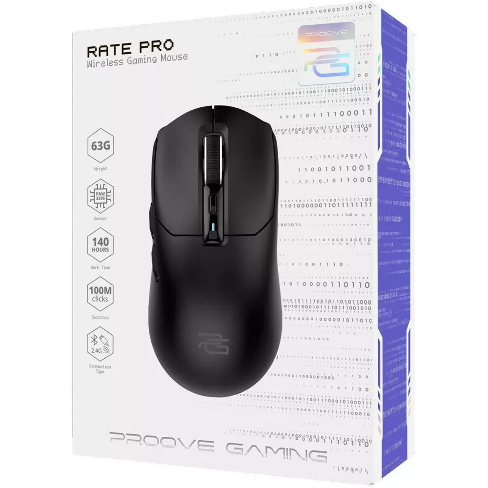 Мышь беспроводная игровая Proove Gaming Rate Pro Black - фото 5 Мышь беспроводная игровая Proove Gaming Rate Pro Black - фото 5