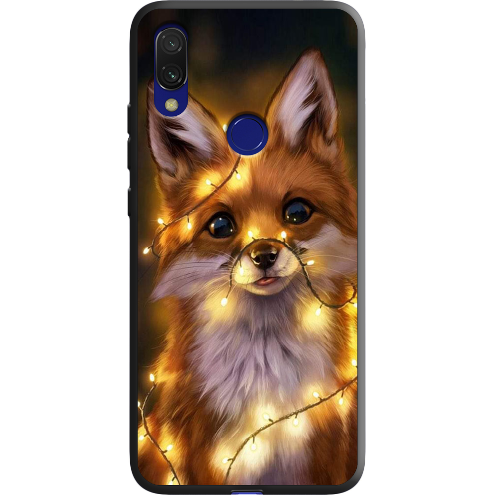 Чехол Boxface Xiaomi Redmi 7 Рождественская лиса Черный силикон (36506-up2399-36630)