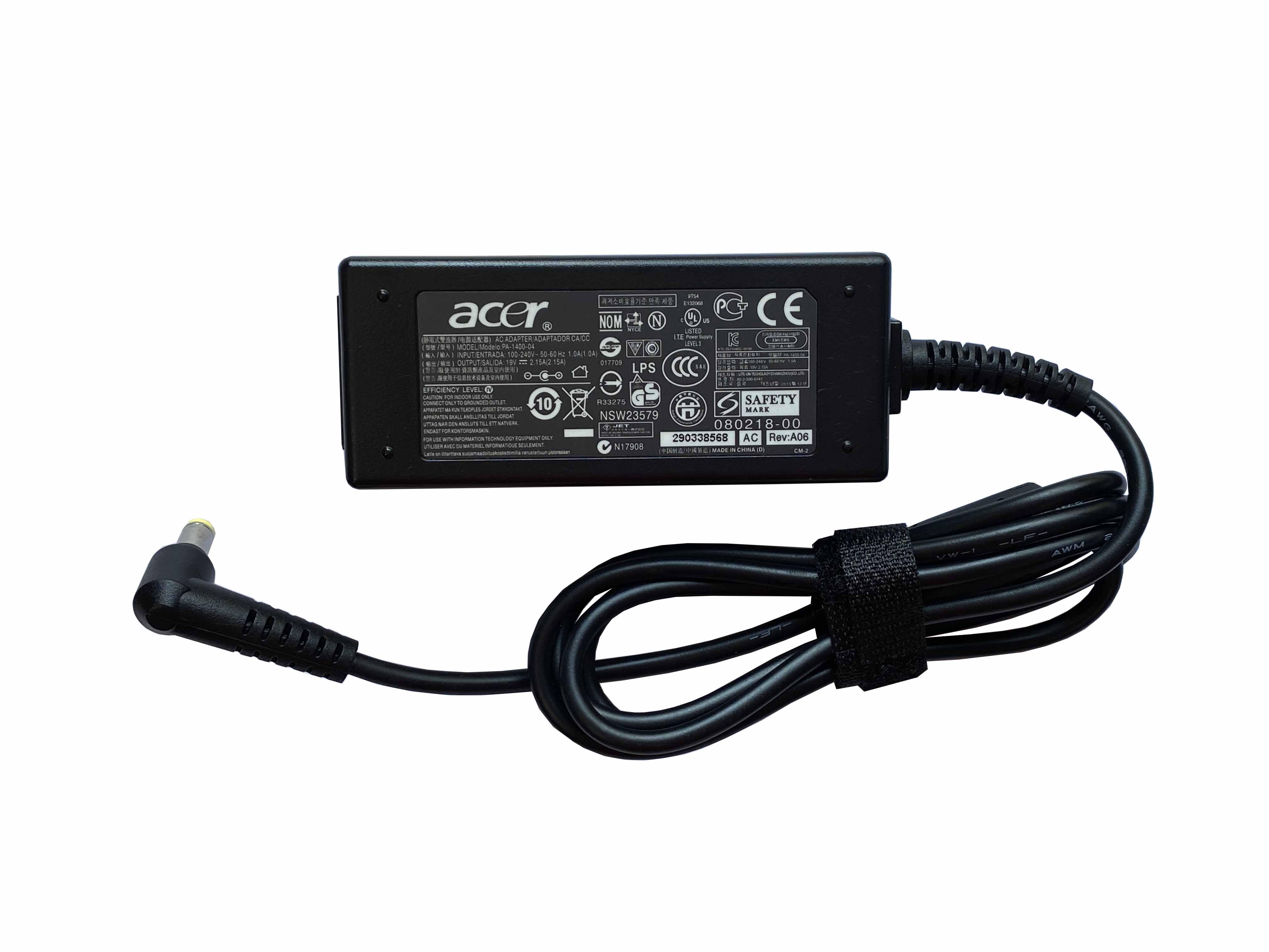 Блок питания для ноутбука Acer 41W 19V 2,15A 5,5x1,7 мм
