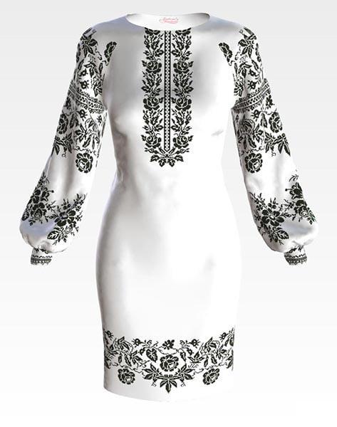 Заготовка для жіночого плаття Сокальська троянда для вишивки бісером і нитками домоткане полотно Лляний білий (ПЛ157дМ) Заготовка для жіночого плаття Сокальська троянда для вишивки бісером і нитками домоткане полотно Лляний білий (ПЛ157дМ)