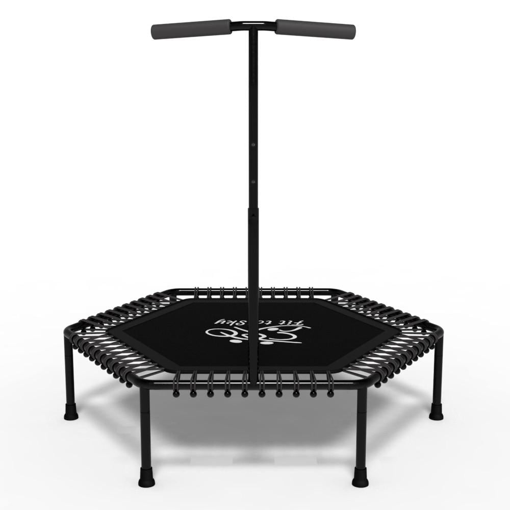 Батут з ручкою FitToSky для фітнесу 127 см Чорний - фото 3 Батут з ручкою FitToSky для фітнесу 127 см Чорний - фото 3
