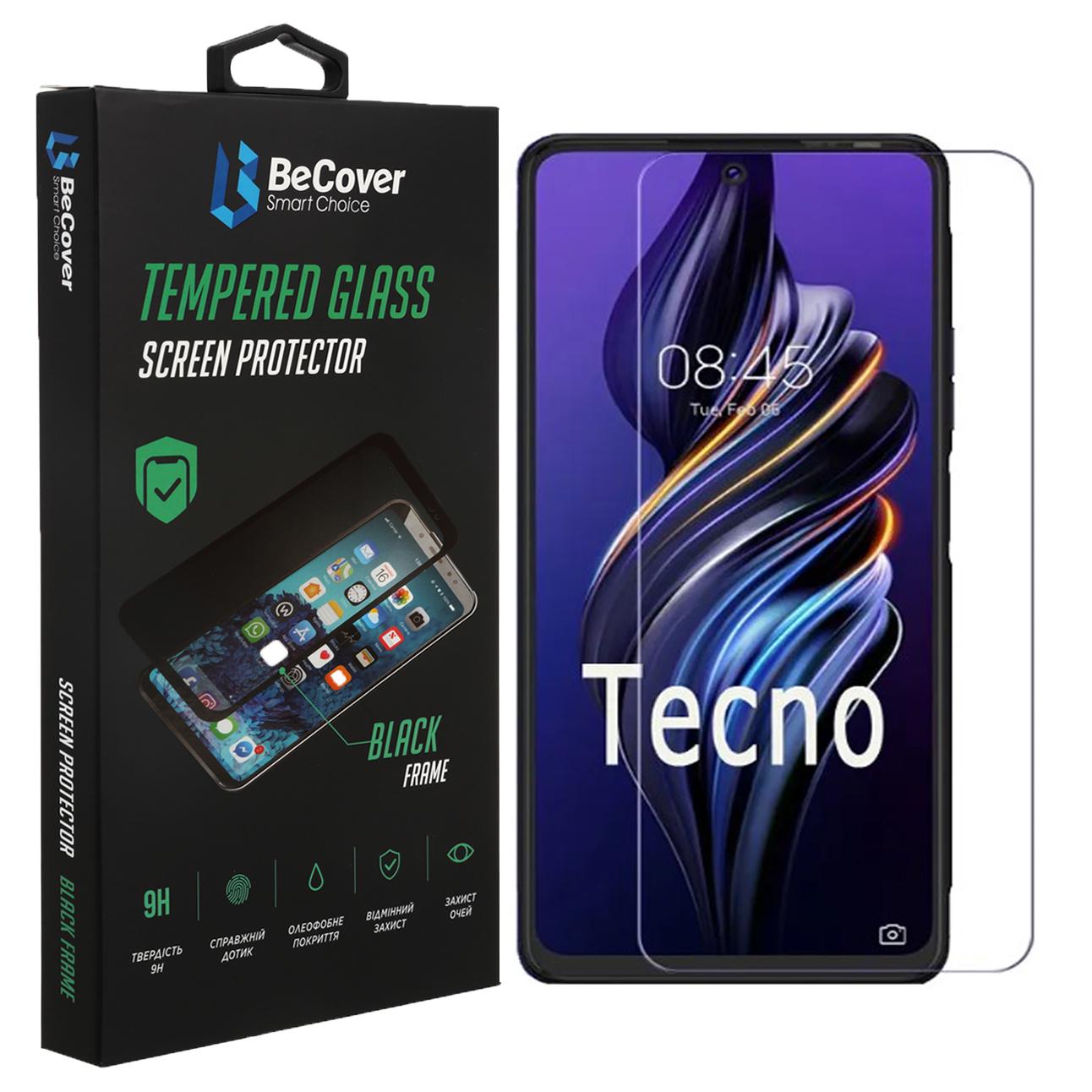 Защитное стекло BeCover для Tecno POVA Neo 2 LG6n 3D Crystal Clear Glass (708551)