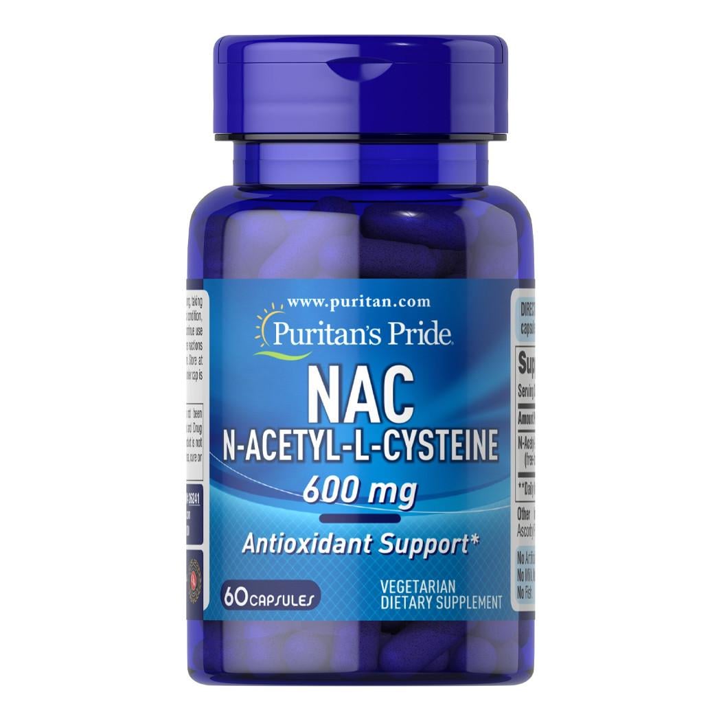 N-ацетилцистеїн Puritan's Pride NAC N-Acetyl Cysteine 60 капс. (10437-01)