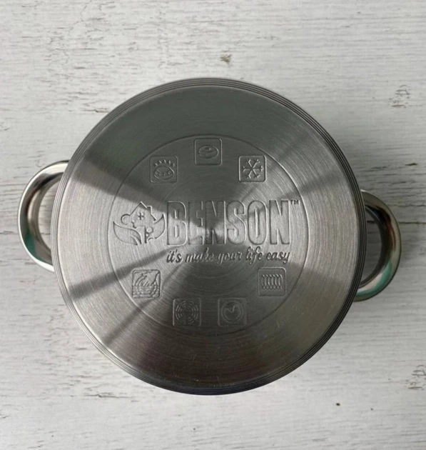 Набор кастрюль Benson 6 пр. из нержавеющей стали (BN-198) - фото 4 Набор кастрюль Benson 6 пр. из нержавеющей стали (BN-198) - фото 4