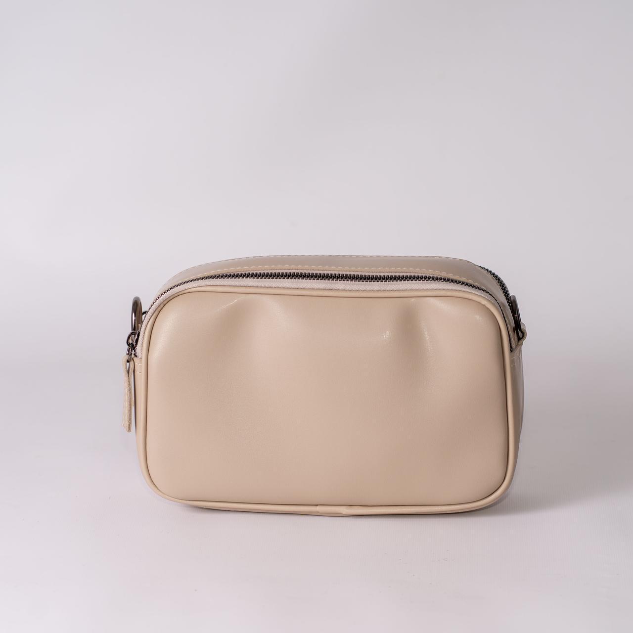 Сумка женская кросс-боди XENIA № 43-24 из эко-кожи Бежевый - фото 1 Сумка женская кросс-боди XENIA № 43-24 из эко-кожи Бежевый - фото 1