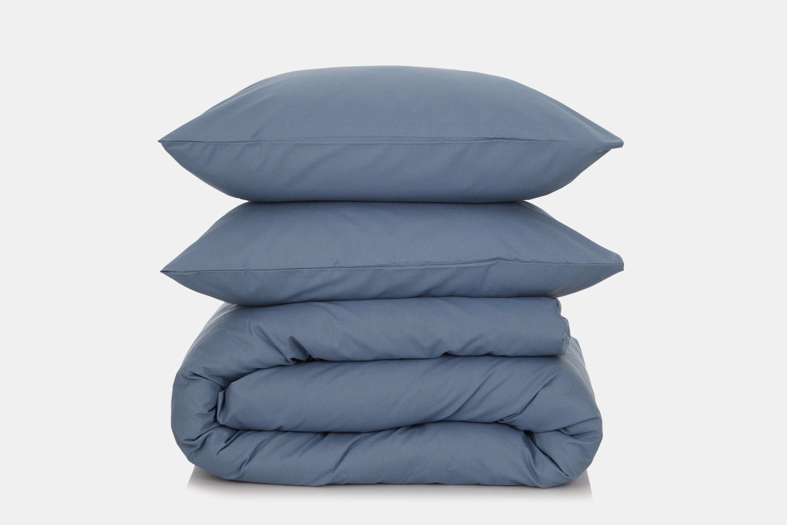 Комплект постельного белья евро Amore 4020 ранфорс Темно-синий (KPB-Ae-R-4020(50x70)_) - фото 1