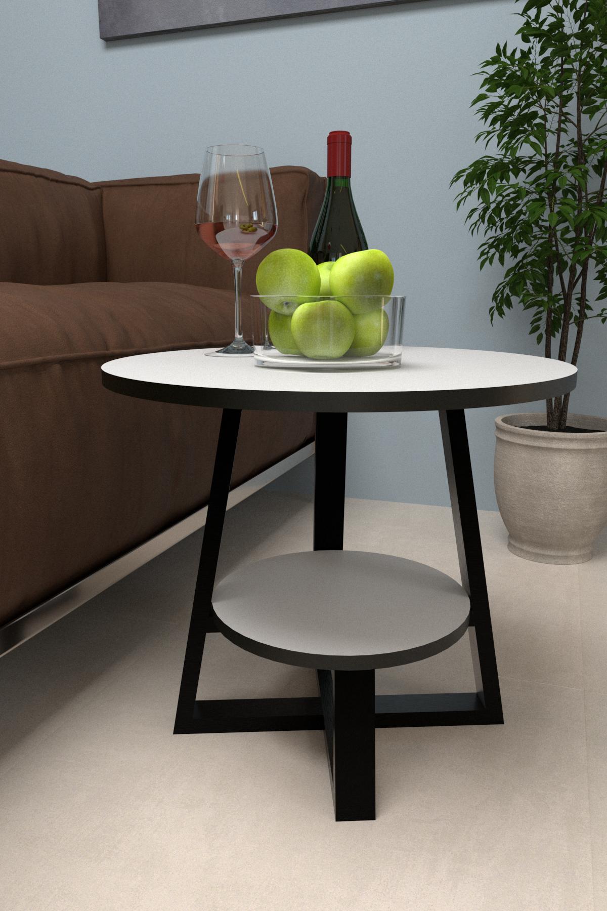 Стол журнальный EcoLoft Астелия DSP-1053 в стиле лофт Дуб Картона/Черный (27386840) - фото 3 Стол журнальный EcoLoft Астелия DSP-1053 в стиле лофт Дуб Картона/Черный (27386840) - фото 3