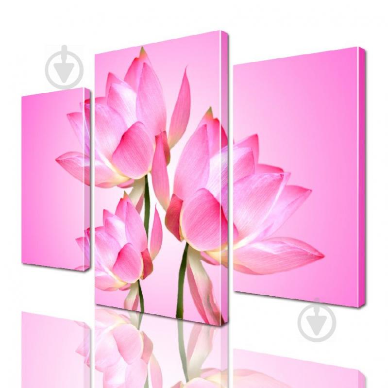 Модульная картина ArtStar цветы Розовые Лилии ADFL0020 размер 70 х 105 см