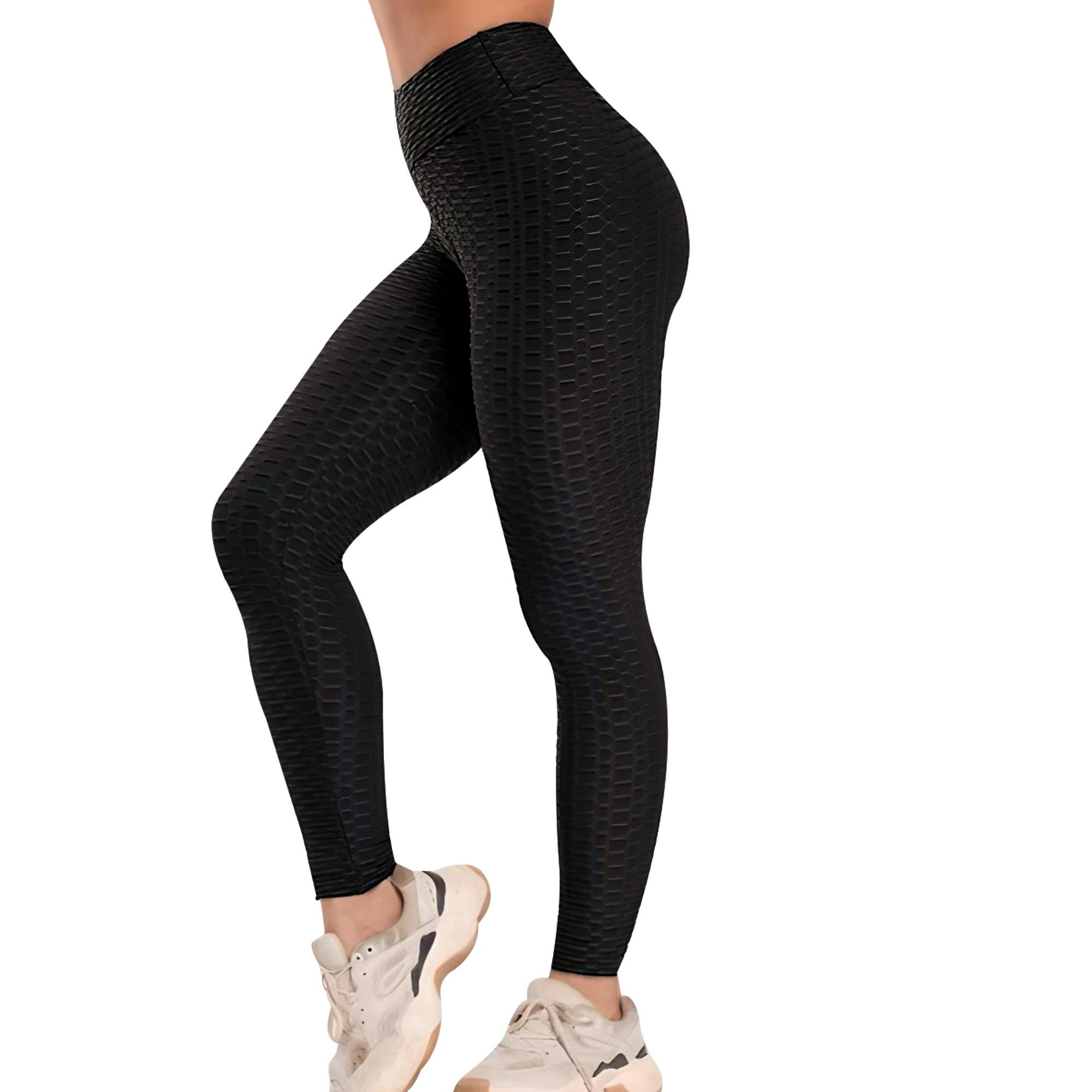 Лосини в рубчик з ефектом Push Up L Чорний (TV-802)