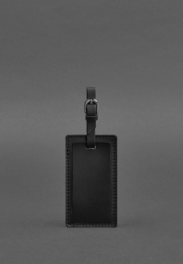 Бирка кожаная для багажа 3.0 Crazy Horse Черный (A-026881)