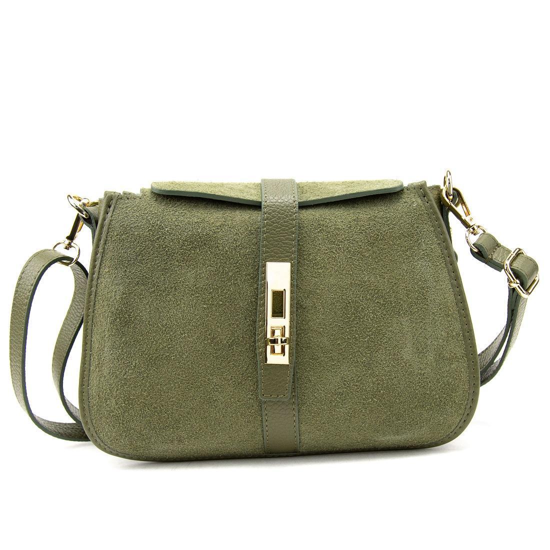 Сумка жіноча замшева Firenze Italy F-IT-9895OL Оливковий (2776862195) - фото 3 Сумка жіноча замшева Firenze Italy F-IT-9895OL Оливковий (2776862195) - фото 3