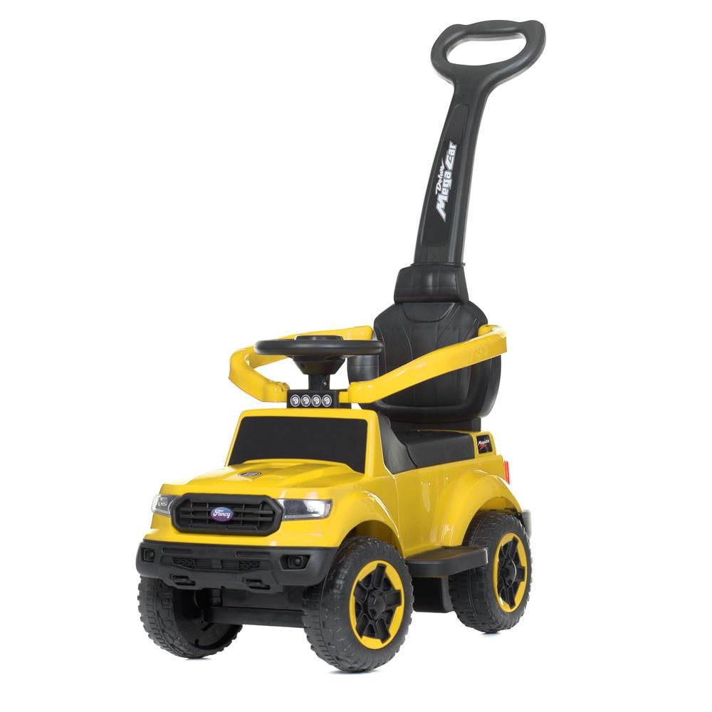 Каталка-толокар M 4564B 2в1 с родительской ручкой/музыкой и светом Желтый (26578612)