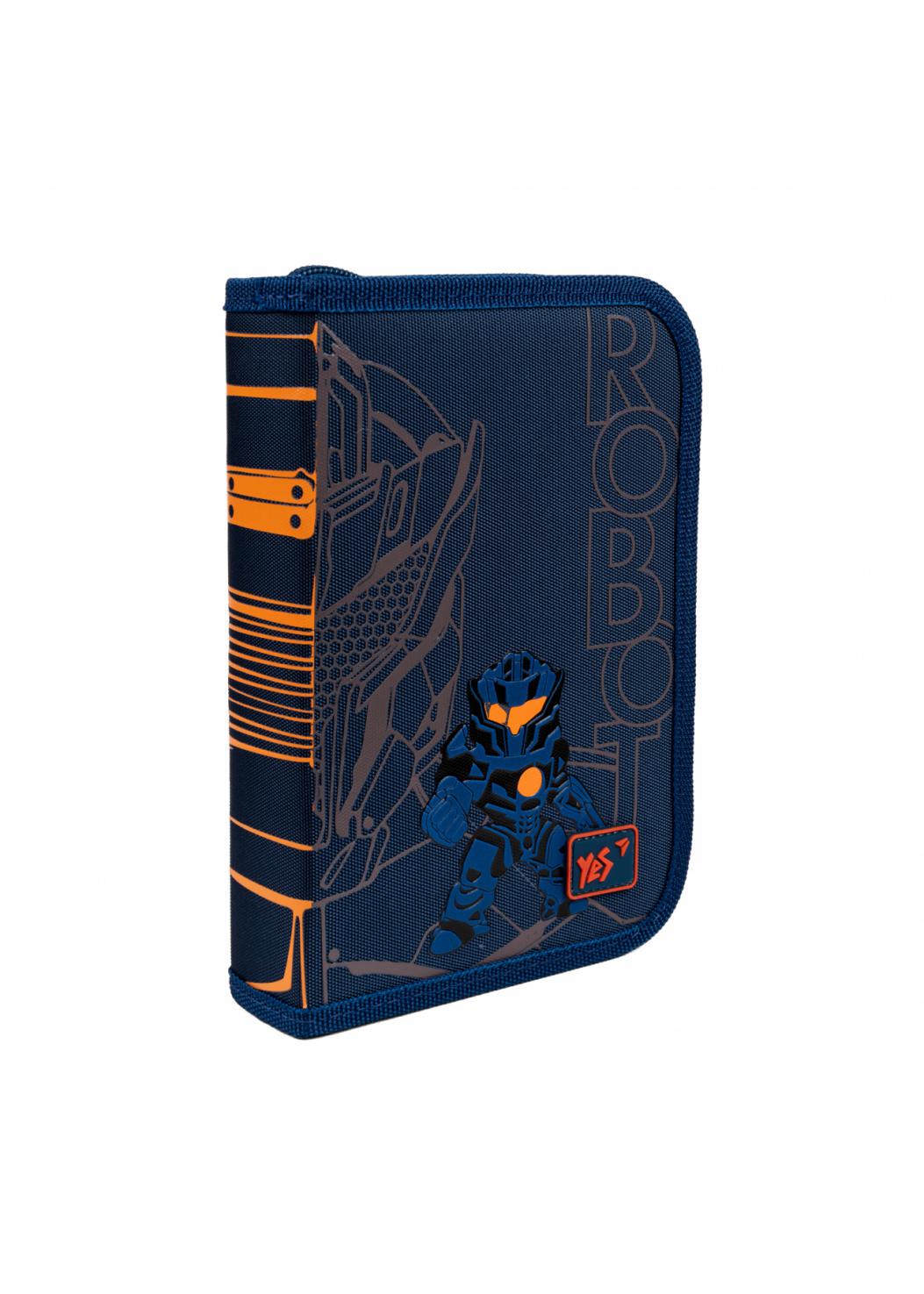 Пенал твердый YES одинарный с двумя клапанами HP-04 Fighter (533591)