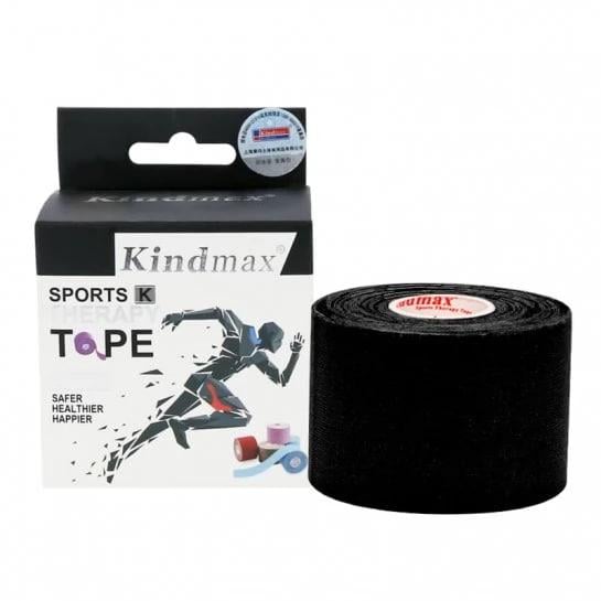 Тейп кинезиологический Kindmax 5 см х 5 м Черный