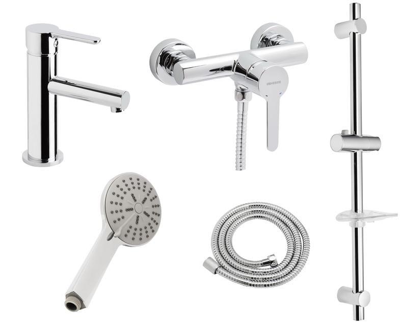 Набір змішувачів для душу GENEBRE Oslo 04OSD17TA зі штангою (19871)