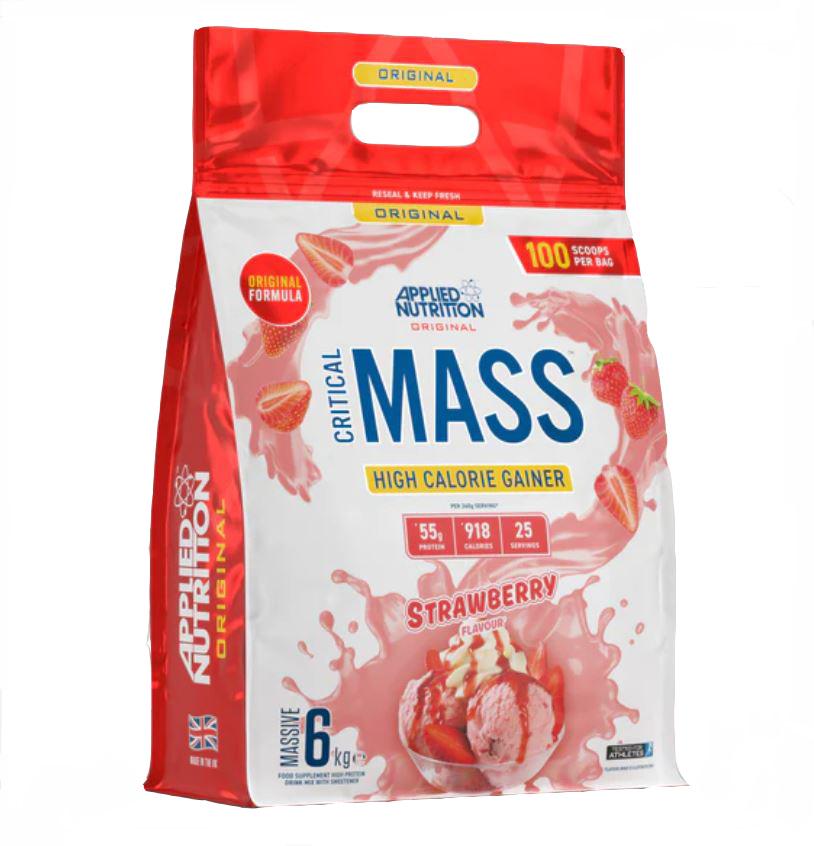 Гейнер Applied Nutrition Critical Mass Weight Gainer Strawberry 6 кг