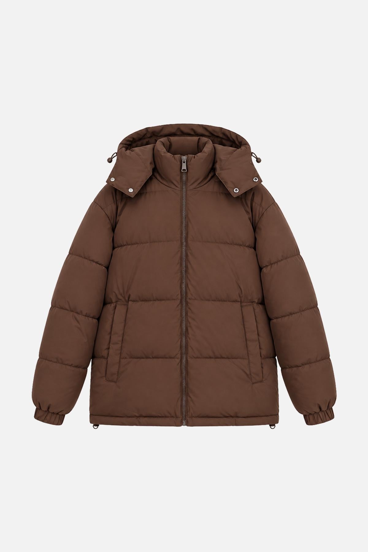 Куртка коротка зимова чоловіча Yuki ЦБ-00298255 р. 48 Коричневий (SKT001322865)