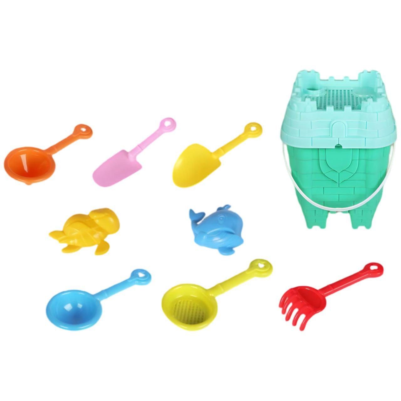 Набор для песочницы KZ 6445-1 с ведром/лопатками и формочками (26960231)