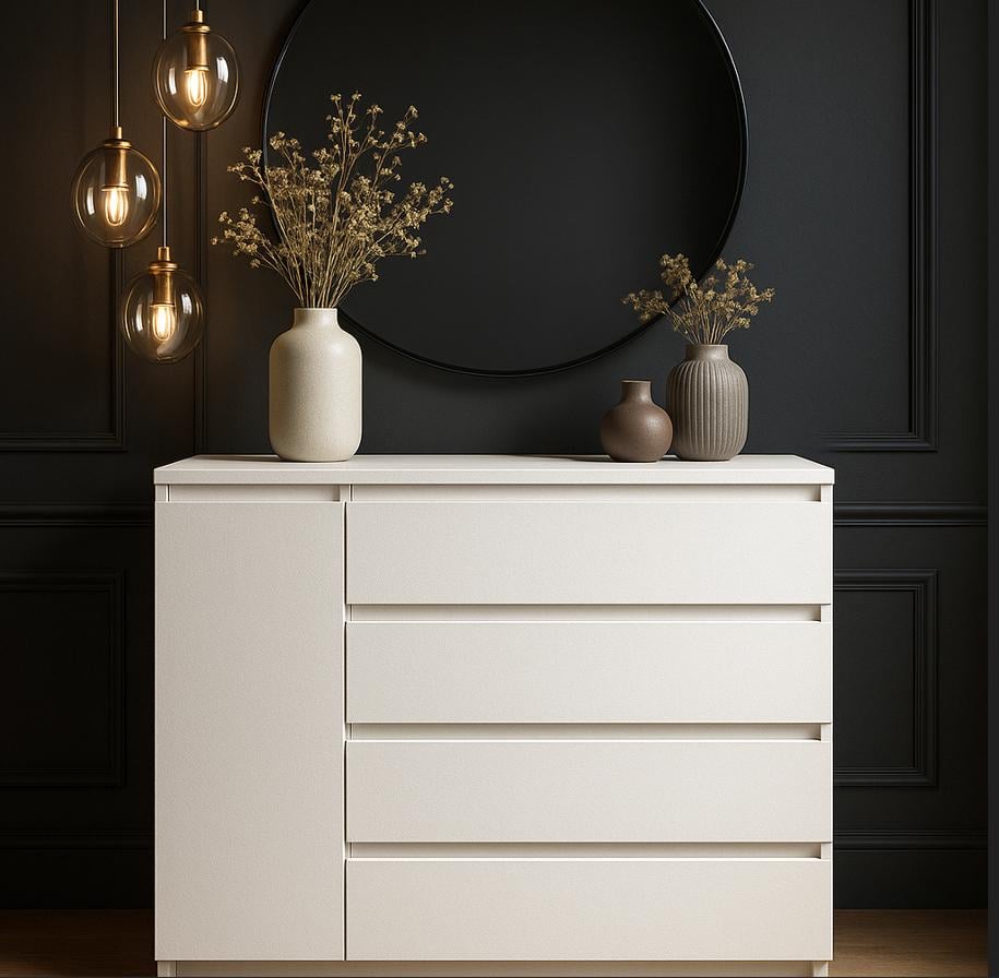 Комод для одягу Майстер Форм Брайт 1000х376х950 мм Білий (20116) Комод для одягу Майстер Форм Брайт 1000х376х950 мм Білий (20116)