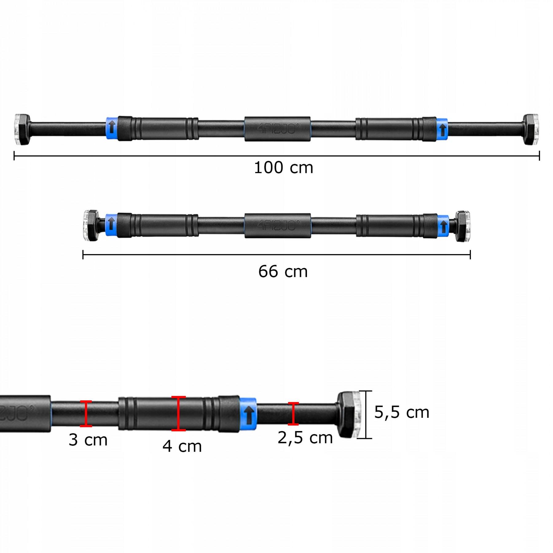 Турник раздвижной 4fizjo 4FJ0600 66-100 см - фото 3