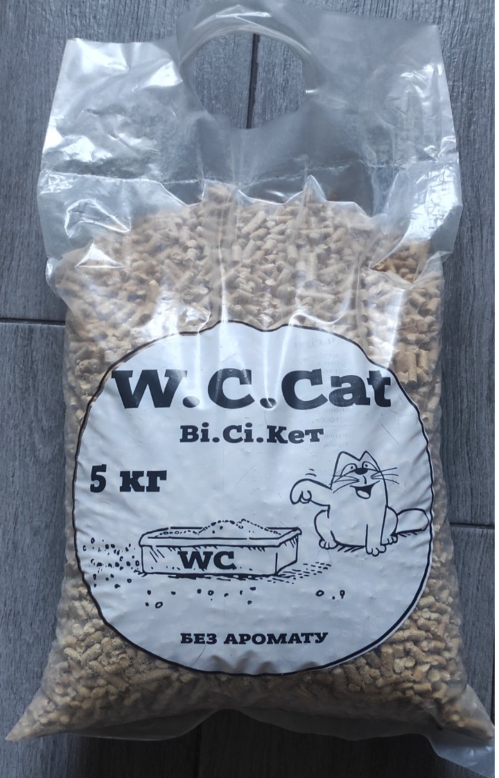 Наповнювач для лотків W.C.Cat деревний 5 кг (23689341) - фото 2