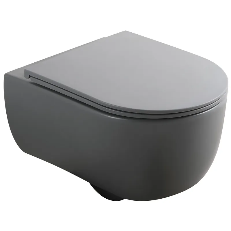 Унитаз подвесной MIXXUS Premium TOPPER-0303-R безобедочный 495x370 мм Графит (OL-MP6657)