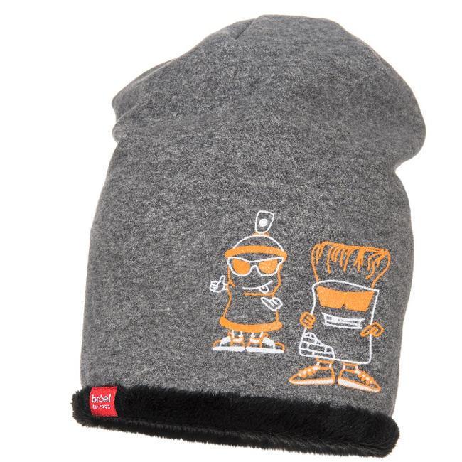 Шапка зимова Broel р. 53 Сіро-помаранчевий (LOGIK)