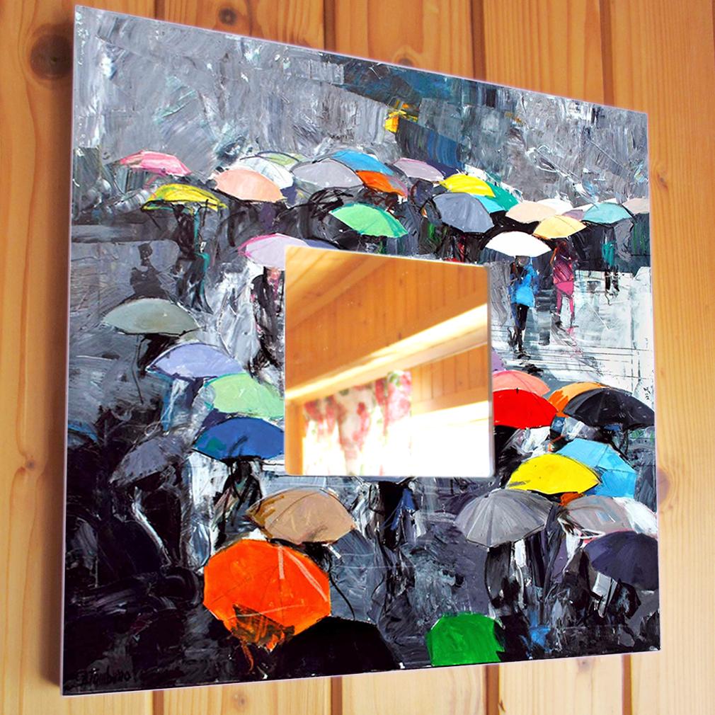 Зеркало декоративное Зонты 260х260 мм (M00108)