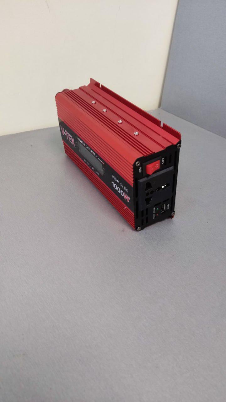 Инвертор автомобильный V-TEK SPI-1000W с LED экраном 12/220 В Красный (12516309) - фото 2 Инвертор автомобильный V-TEK SPI-1000W с LED экраном 12/220 В Красный (12516309) - фото 2